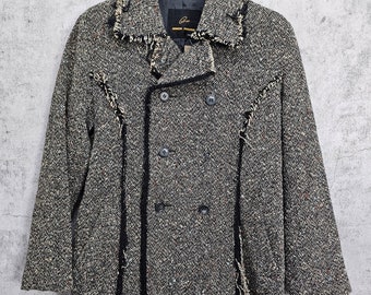 ジャケット・アウター AMERI VINTAGE ADORABLESHAGGY CHECK COAT COAT