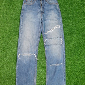 Vintage LEVIS 509 Faded Distressed Ripped Levis 509 Faded Grunge Punk Design Pant Size 30X31 Jeans L0098