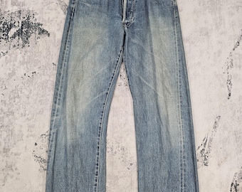 Vintage DENIME Selvedge Jeans | Raw Indigo Denim, Straight Fit - Etsy