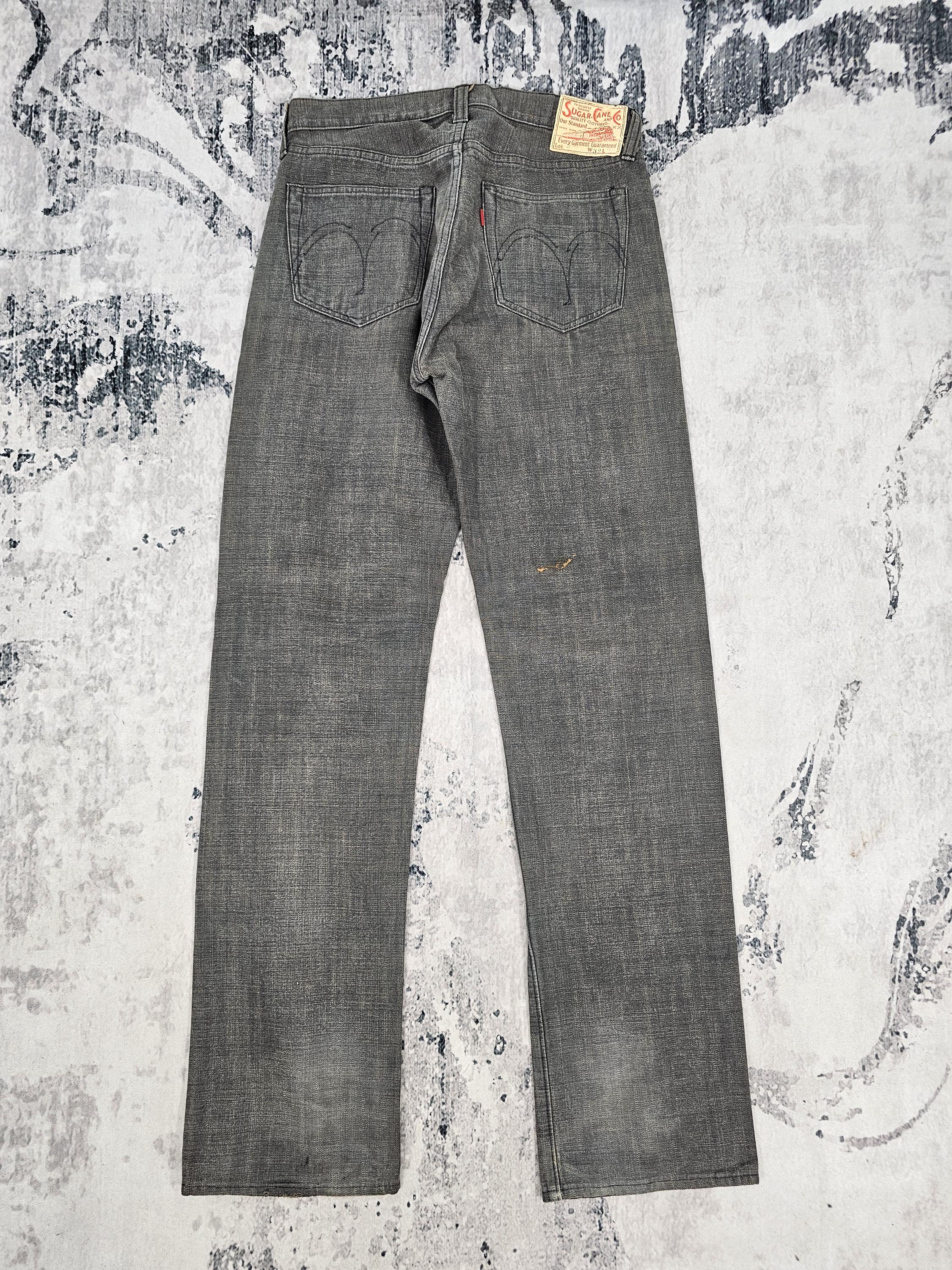 たかしげ　sugarcane Vintage SUGAR CANE Straight Cut Light Black Jeans Sugar Cane Denim