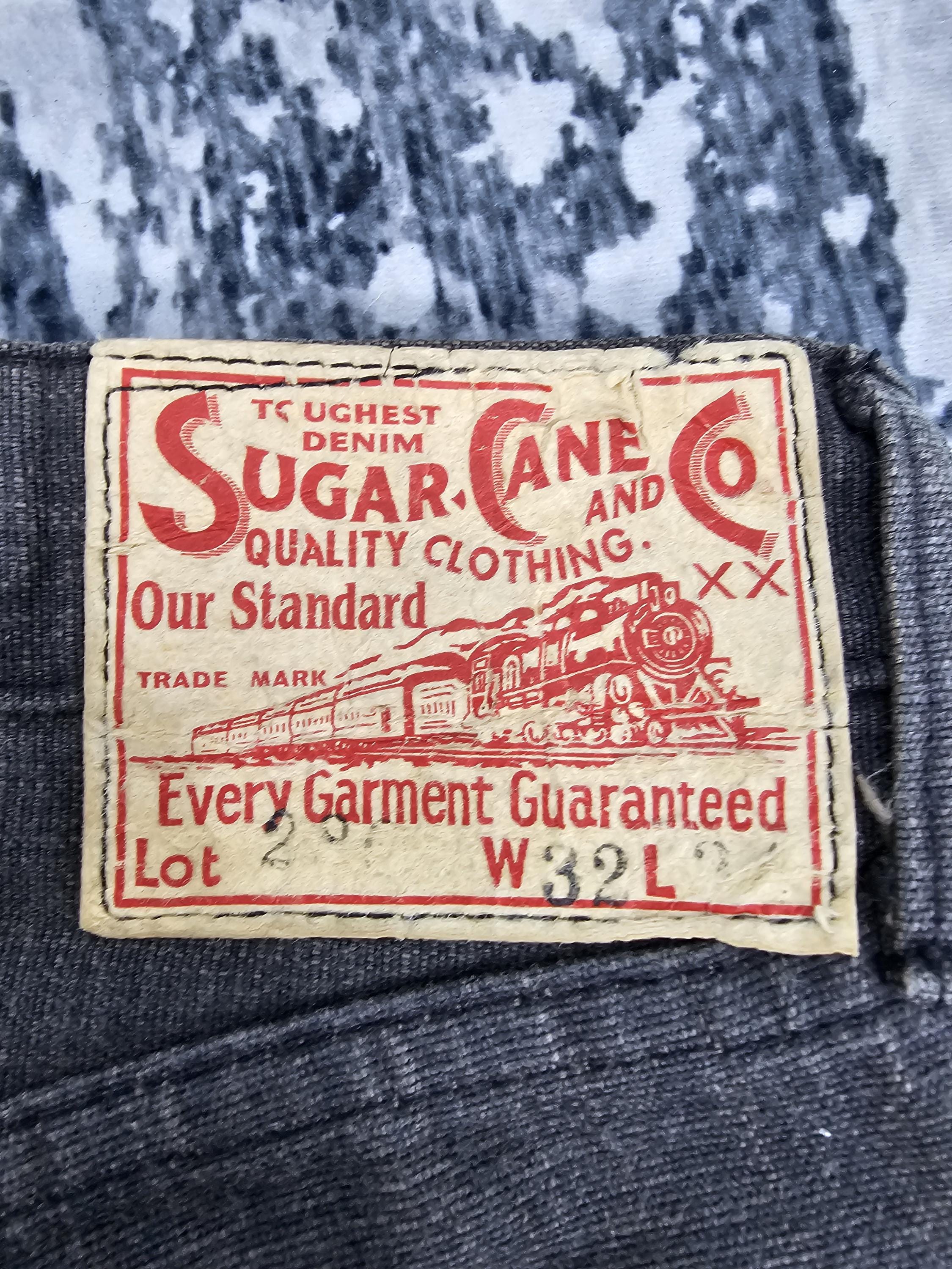 Vintage SUGAR CANE Straight Cut Light Black Jeans Sugar Cane Denim