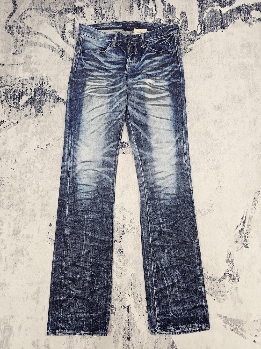 Japanese Brand CIVARIZE Stone Wash Design Jeans Civarize Low Rise