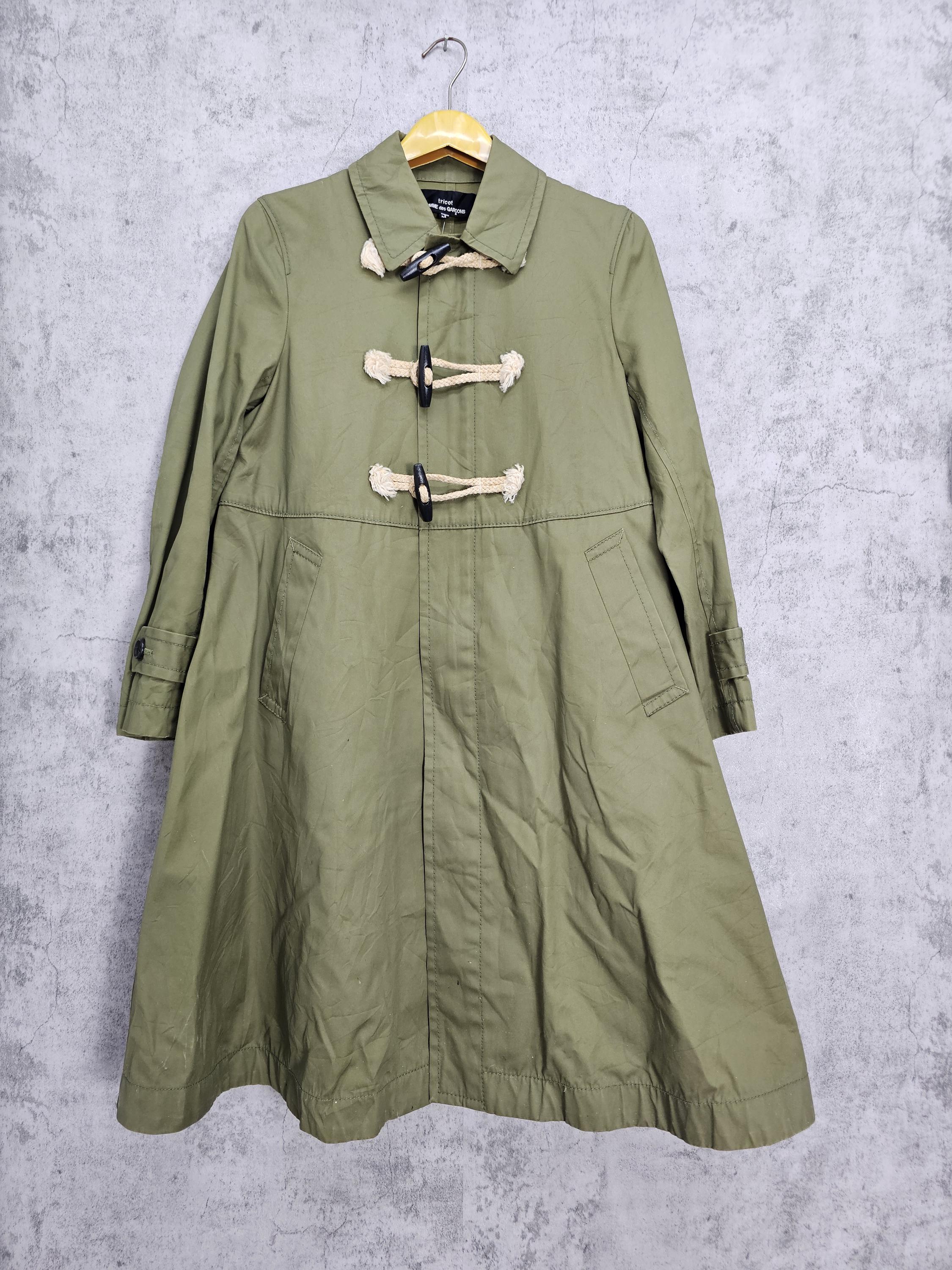 Vtg Japanese Brand Tricot COMME DES GARÇONS Women Trench Coat