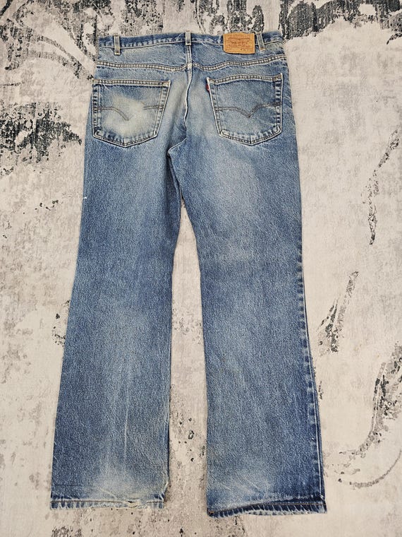 Vintage 90's LEVIS 517 Boot Cut Flare Jeans Levis 517 Stone Wash