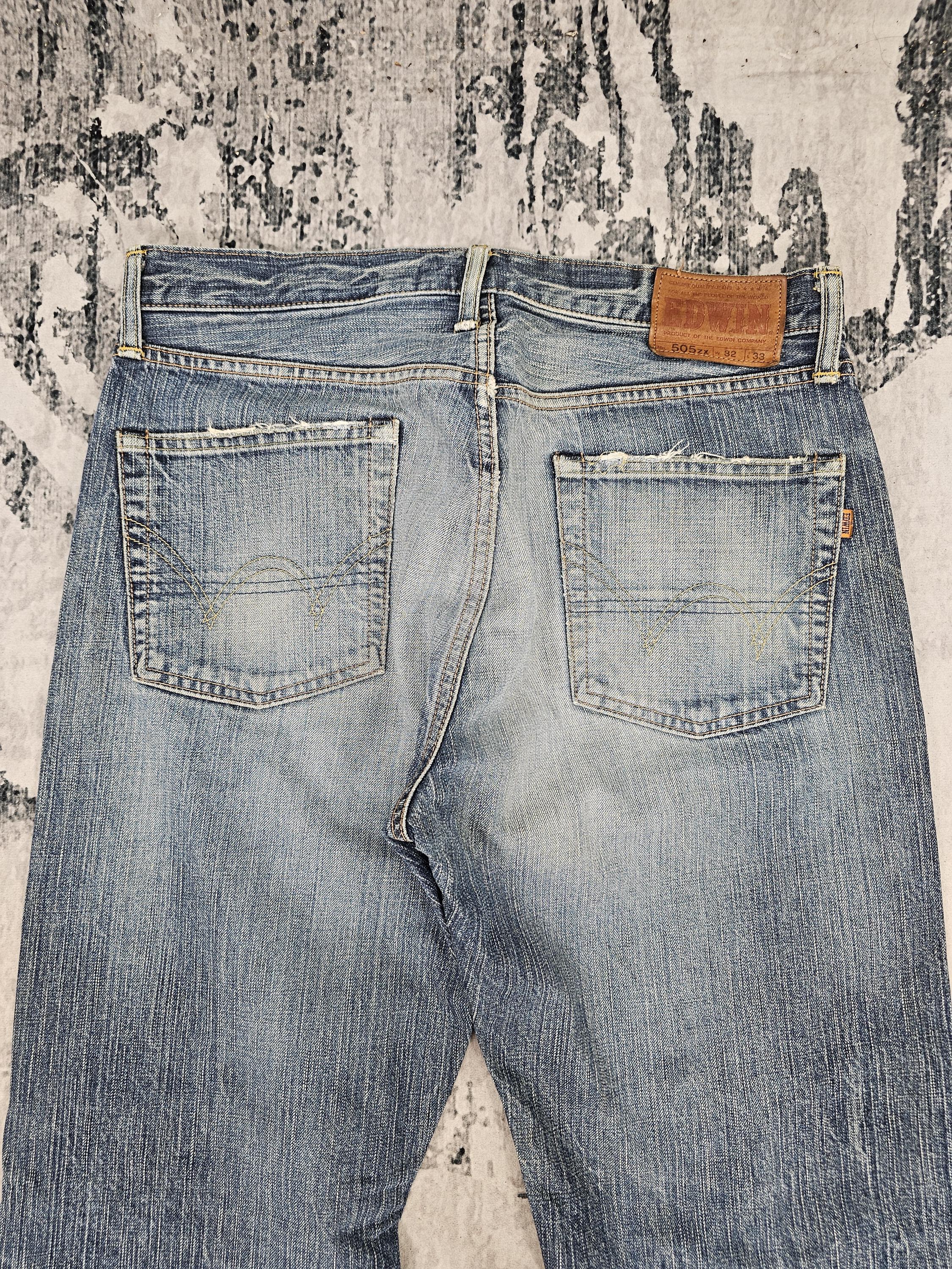 Vintage EDWIN 505 Zx Selvedge Redline Stone Wash Jeans Edwin 505