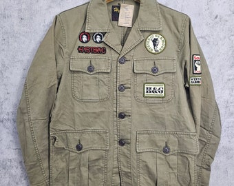 ジャケット・アウター HYSTERIC GLAMOUR military mod coat 2000s HYSTERIC GLAMOUR Embroidered Military Jacket – ONZEN