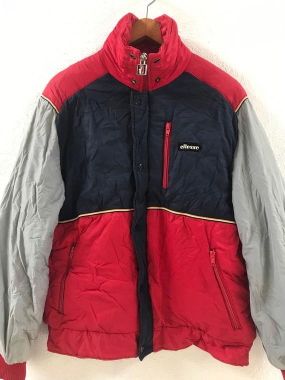 Vintage 90's Ellesse Multicolor Puffer jacket Ell… - image 3