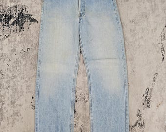 Jean Vintage Levi's 501 Taille Haute 29x32 - Coupe Mom - Made In USA - Occasion Très Bon État