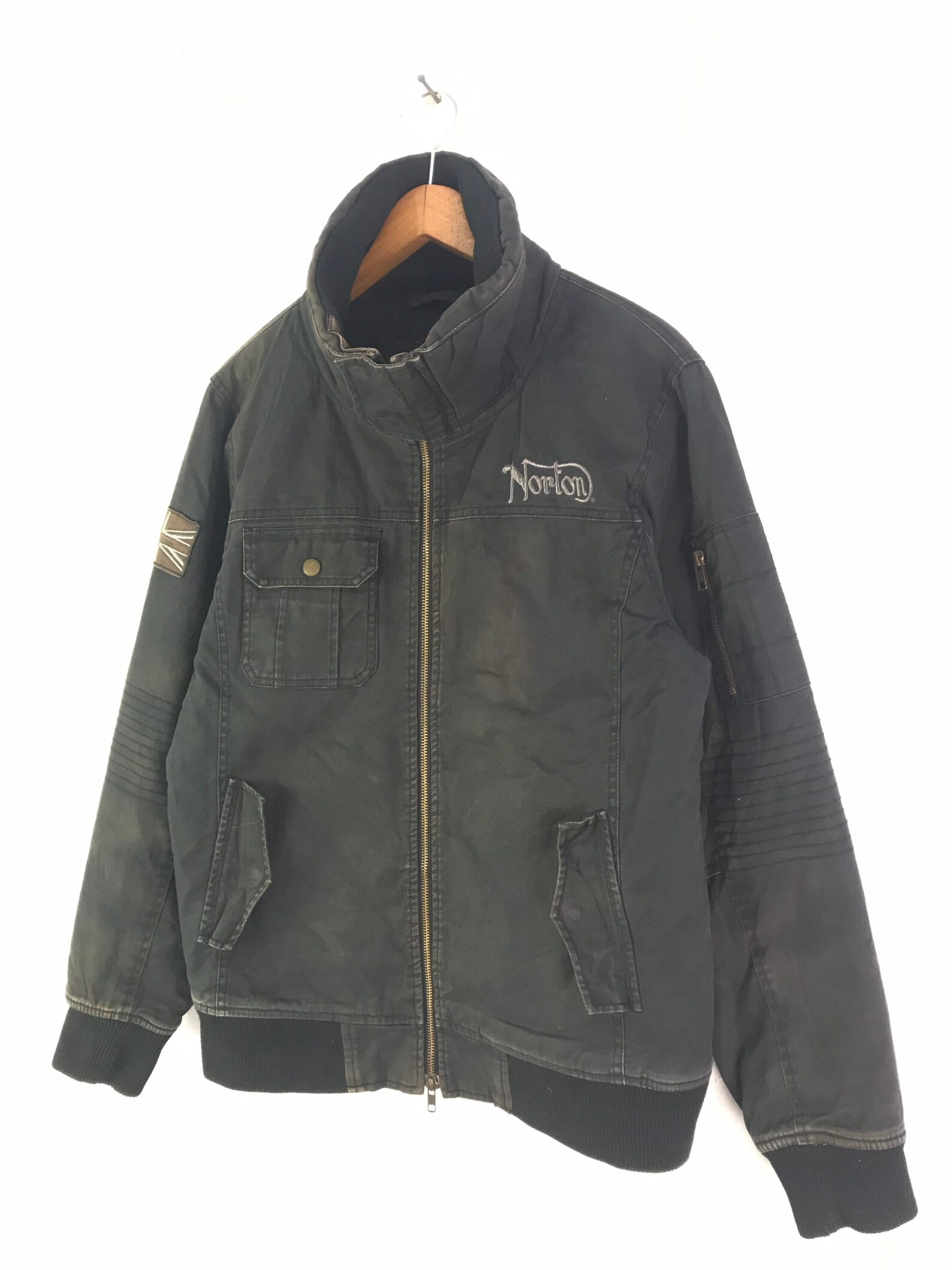 Distressed Norton Motorcycle Riding Jacket | Etsy