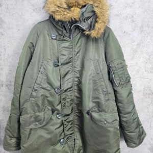Vintage Alpha Industries Military Parka Jacket Cool Season Jacket 