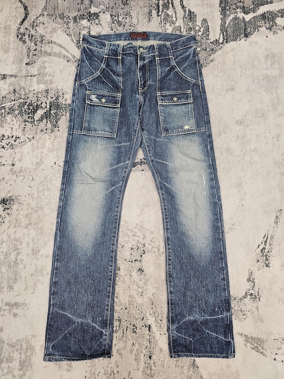 Japanese Brand JOHNBULL Kojima Japan Stone Wash Jeans John Bull