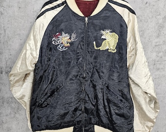 Reversible EVISU Yamane Sukajan Jacket | Osaka Biwako Motifs Hand