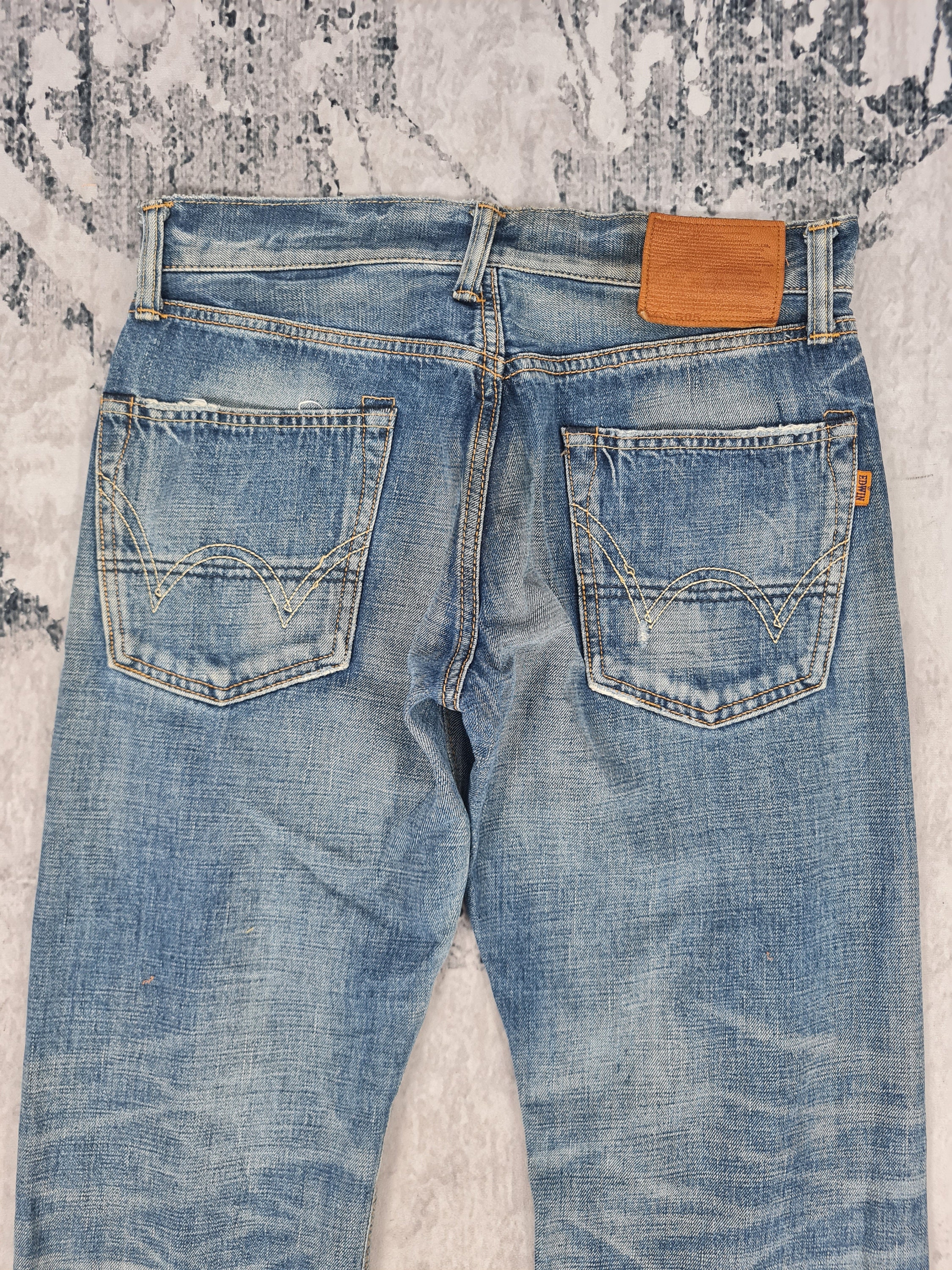Japanese Brand Vintage EDWIN 505 Selvedge Straight Cut Edwin