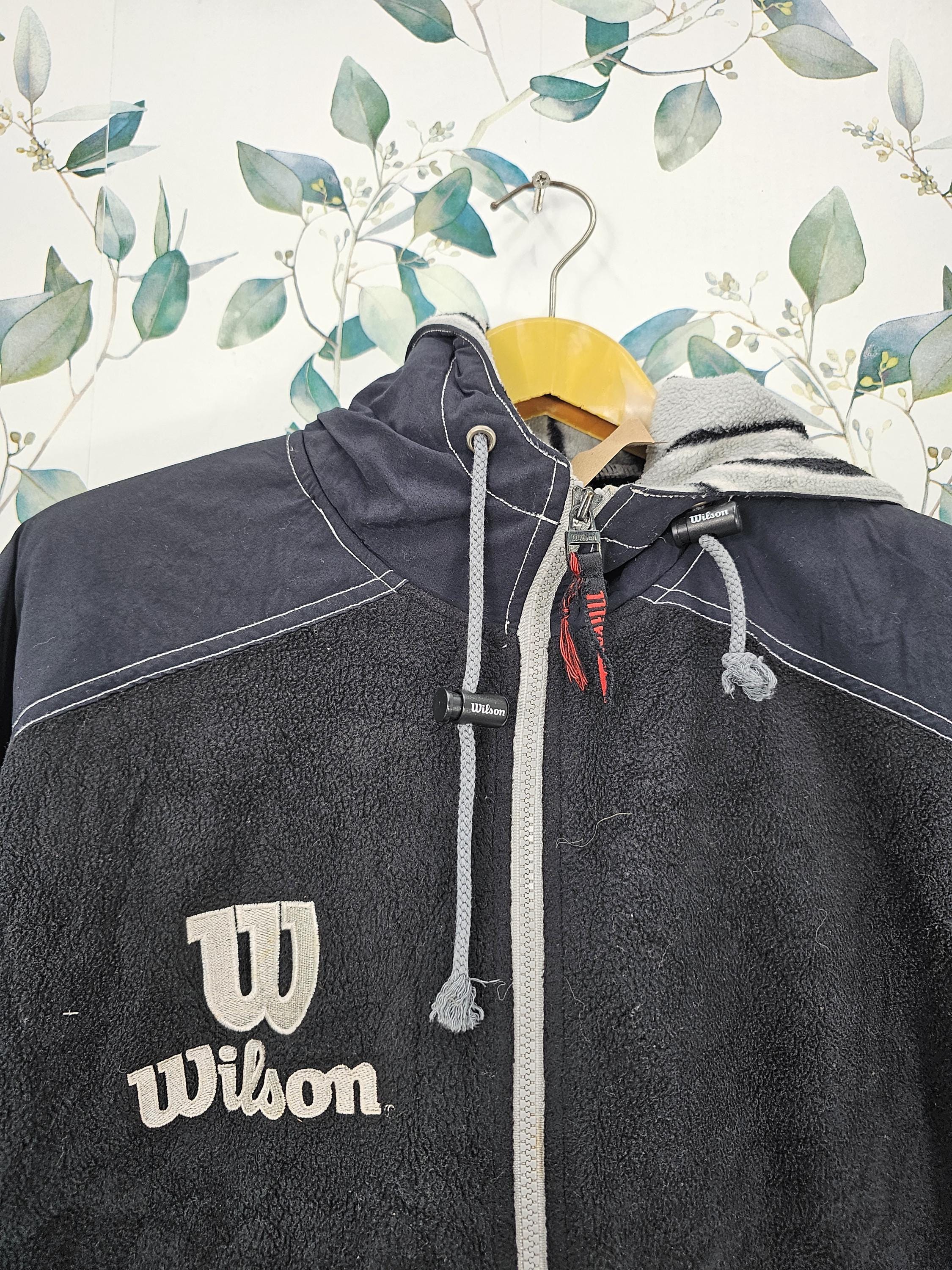 ヴィンテージ 90s ウィルソン ビッグロゴ刺繍 セーター ジャケット Vintage 90's WILSON Jacket Wilson Spellout Big Logo