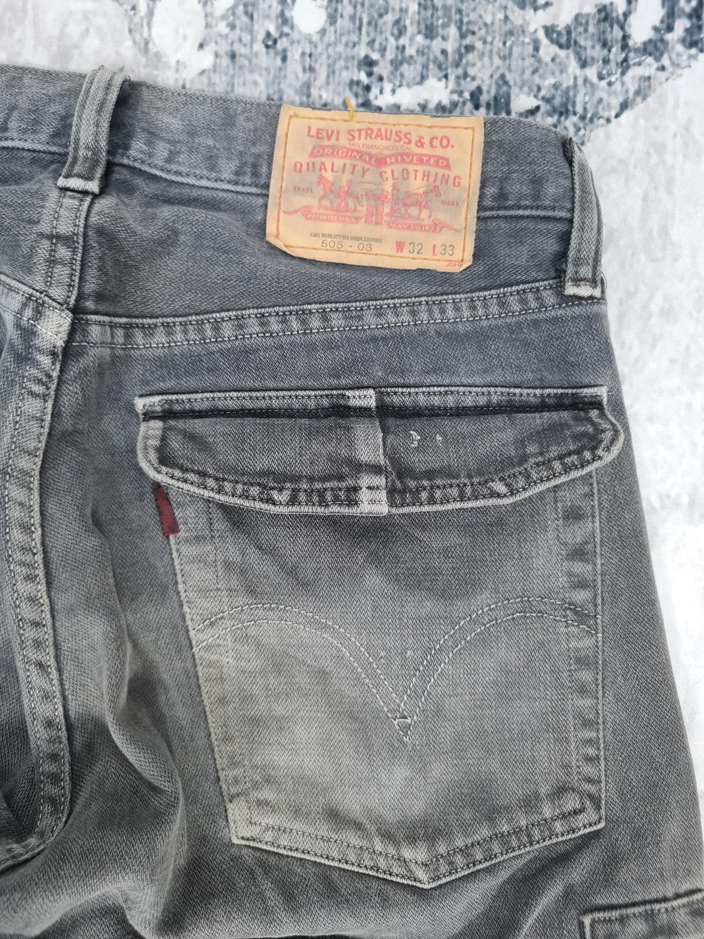 Vintage LEVIS 505-03 Cargo Tactical Jeans Levis 505 Faded Black 