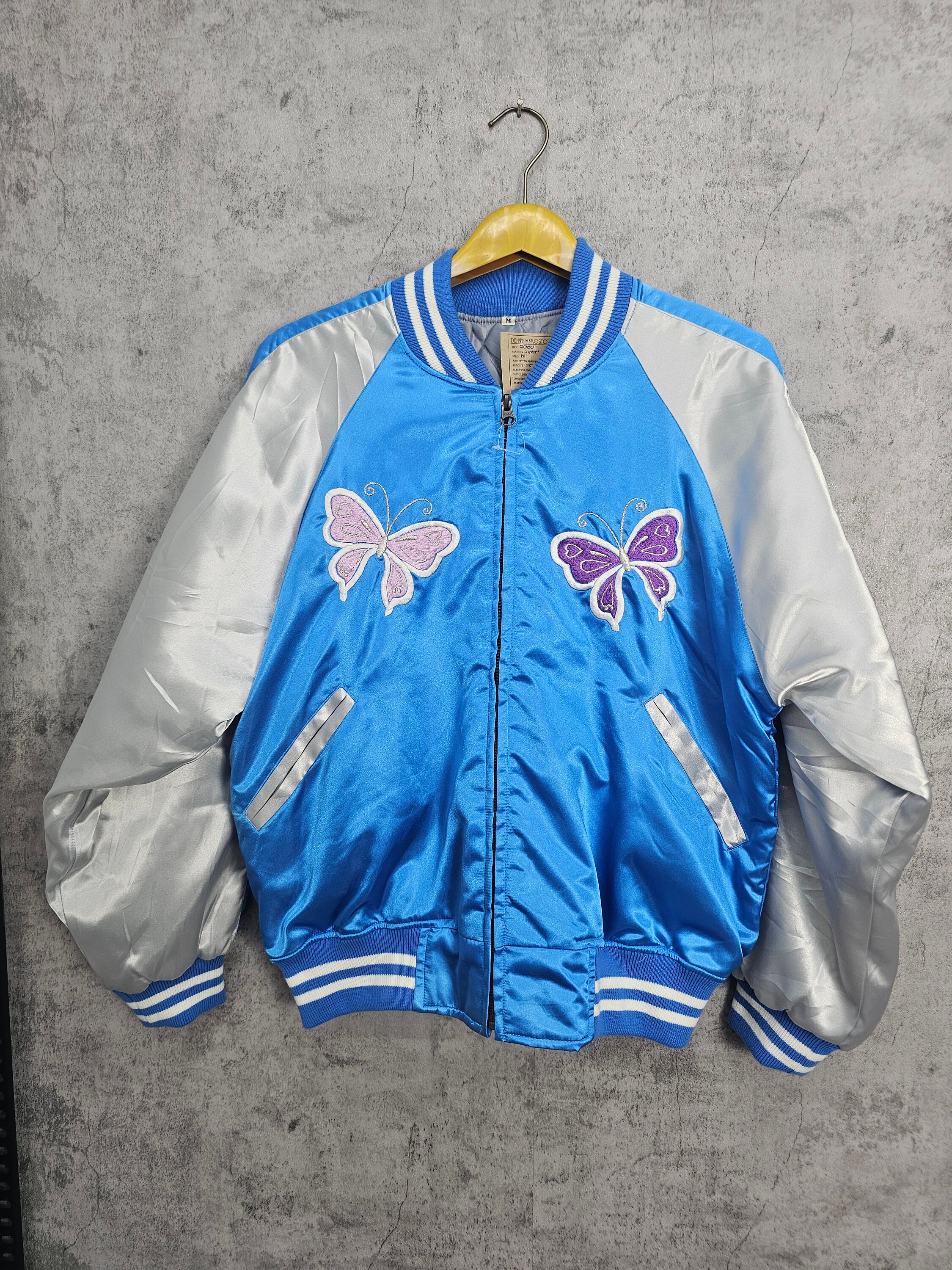 Vintage Sukajan Yokosuka Butterfly Embroider Jacket Karakuri