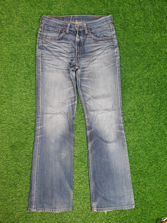 Vintage LEVIS 707 Flare Bootcut Levis Faded Distressed Ripped Levis Jeans Denim Grunge Design Size 32X29 Jeans L0116 Etsy