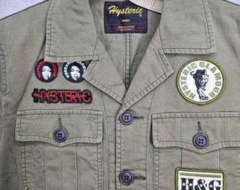 Vintage HYSTERIC GLAMOUR Hysteric Jacket Hysteric Military Patches