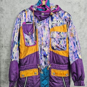 Fablice Ski Wear Jacket Multicolour Made in Japan Size L Etsy