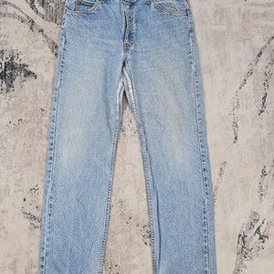 Vintage 90&#39;s LEVIS 505 Orange Tab Faded  Jeans Levis 505 Distressed Ripped Jeans Levis 505 Light Blue Light Wash Jeans L0355 Size 36X32