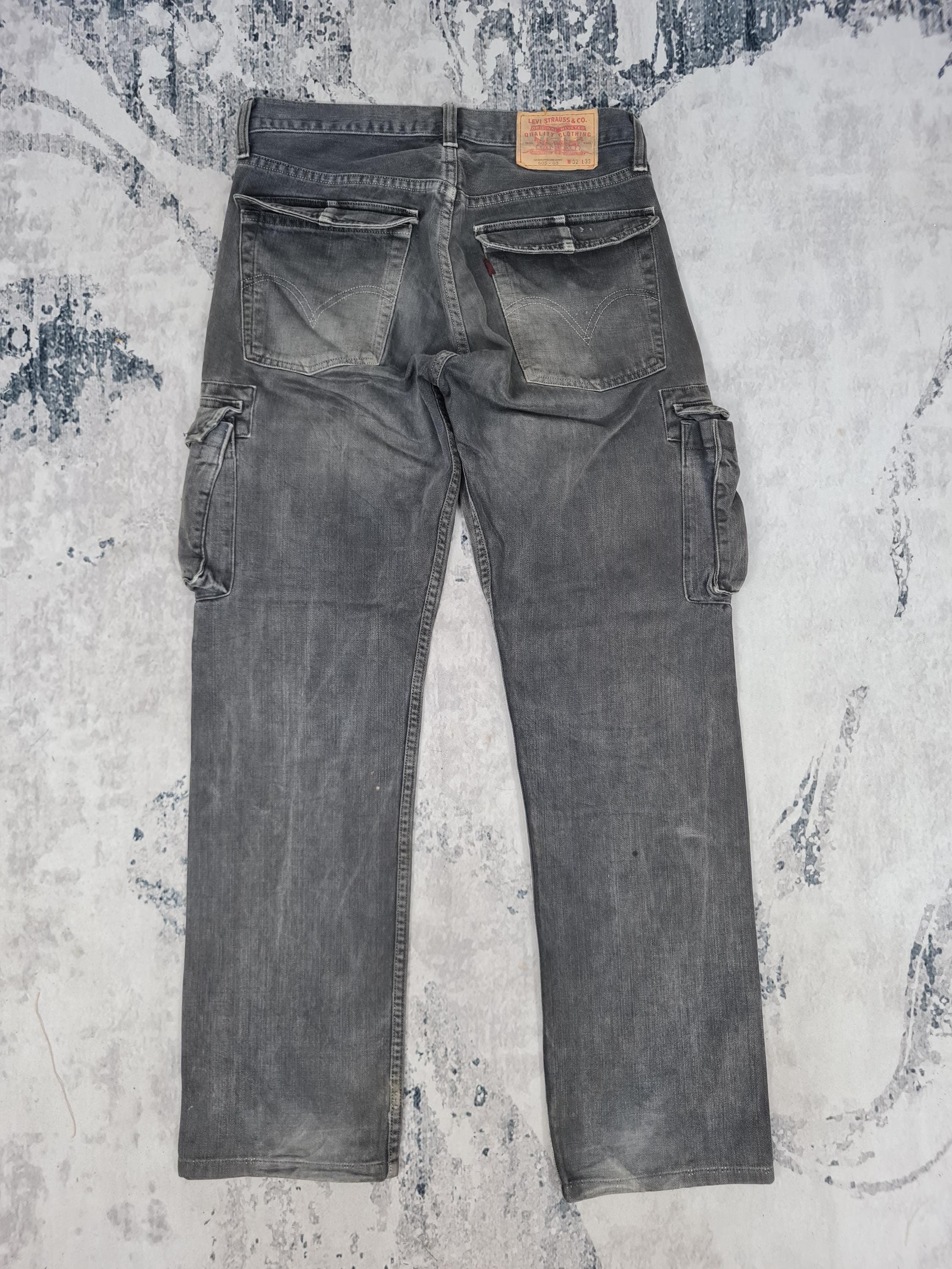 Vintage LEVIS 505-03 Cargo Tactical Jeans Levis 505 Faded Black 