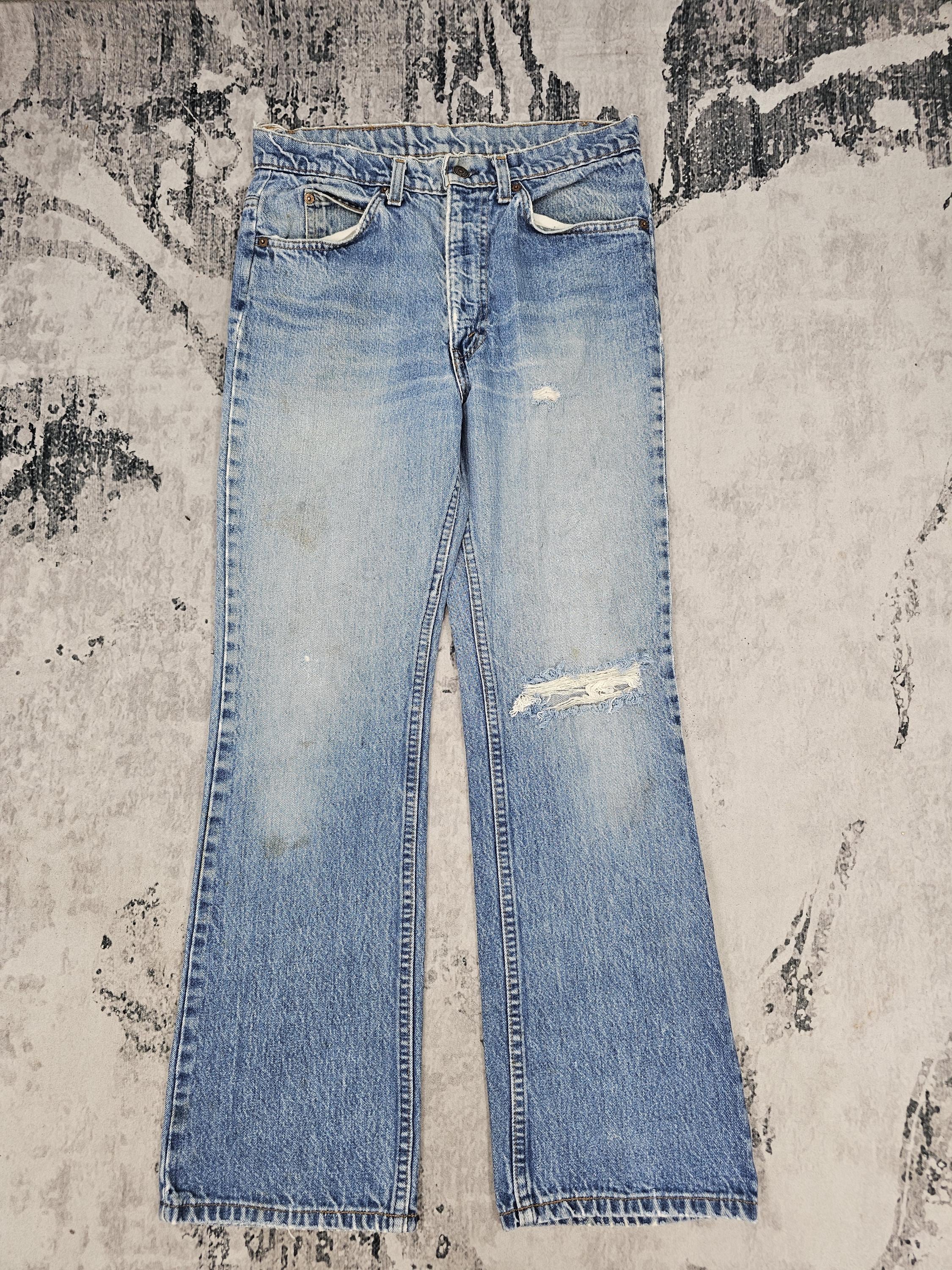 Vintage 80'S LEVIS 517 Flare Boot Cut Light Blue Jeans Levis 517