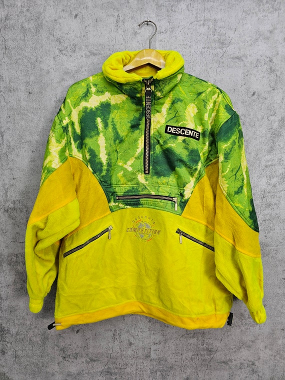 Vintage DESCENTE Multicolor Ski Jacket Descente Half Zipper