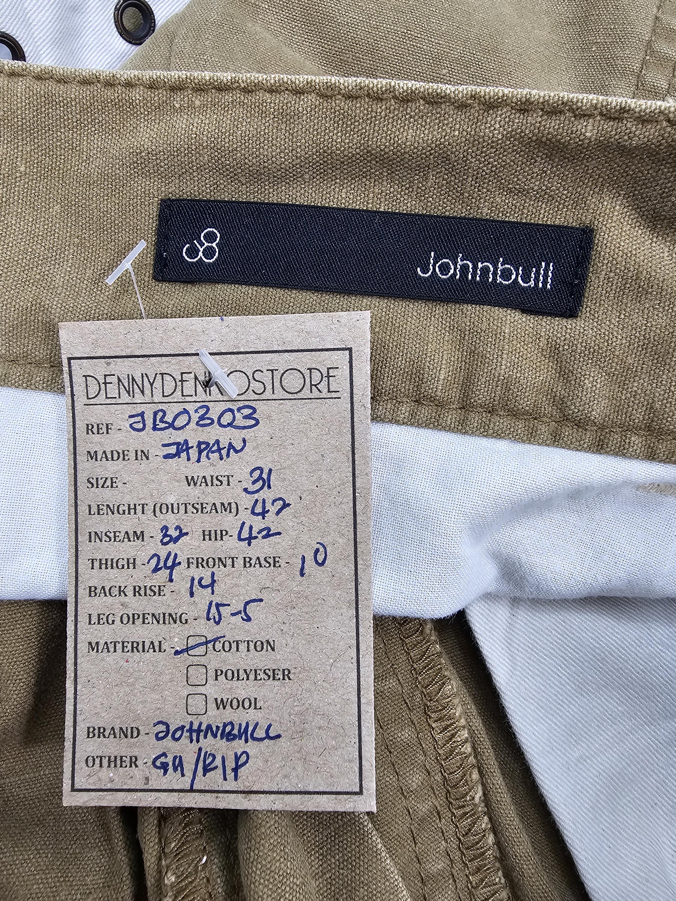日本のブランド JOHN BULL バックル ワークウェア パンツ Johnbull 