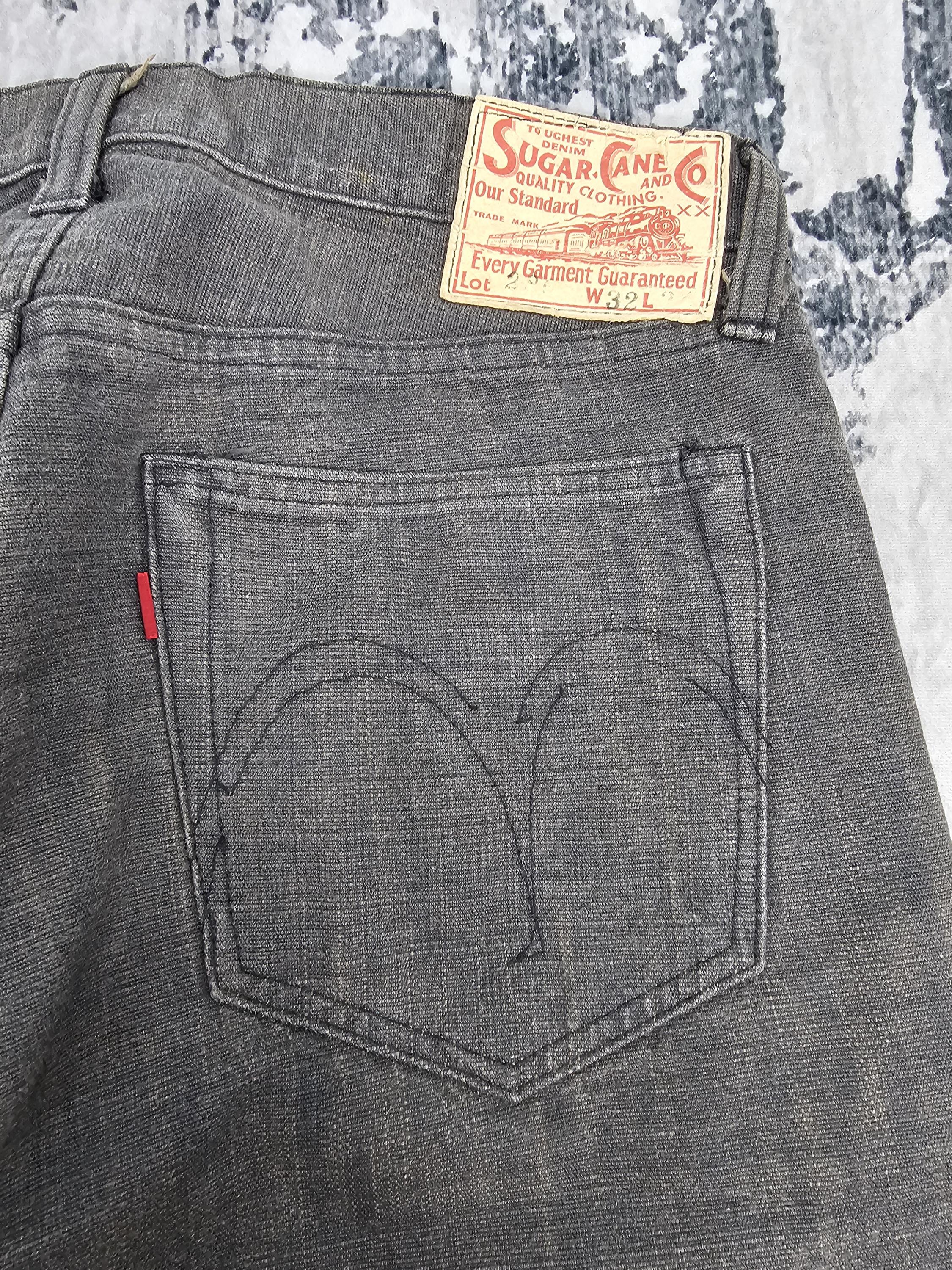 Vintage SUGAR CANE Straight Cut Light Black Jeans Sugar Cane Denim