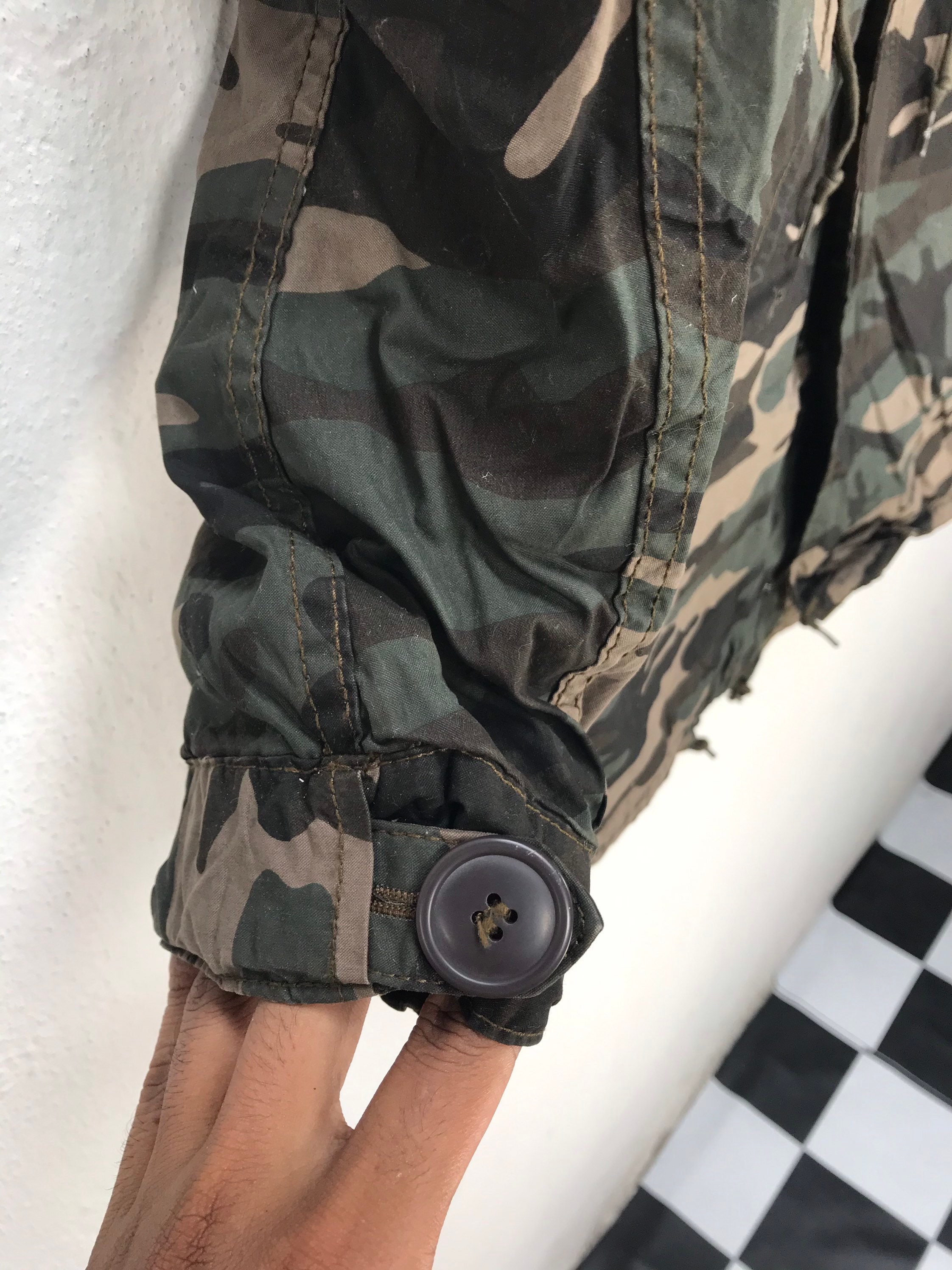 ALPHA INDUSTRIES CAMOUFLAGE Military Style Parka Hoodie ...