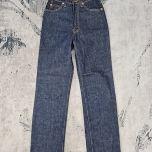 Vintage 90&#39;s LEVIS 855 High Rise Dark Blue Jeans Levis Orange Tab Jeans Levis Flare Small Size Jeans L0305 Size 24x30