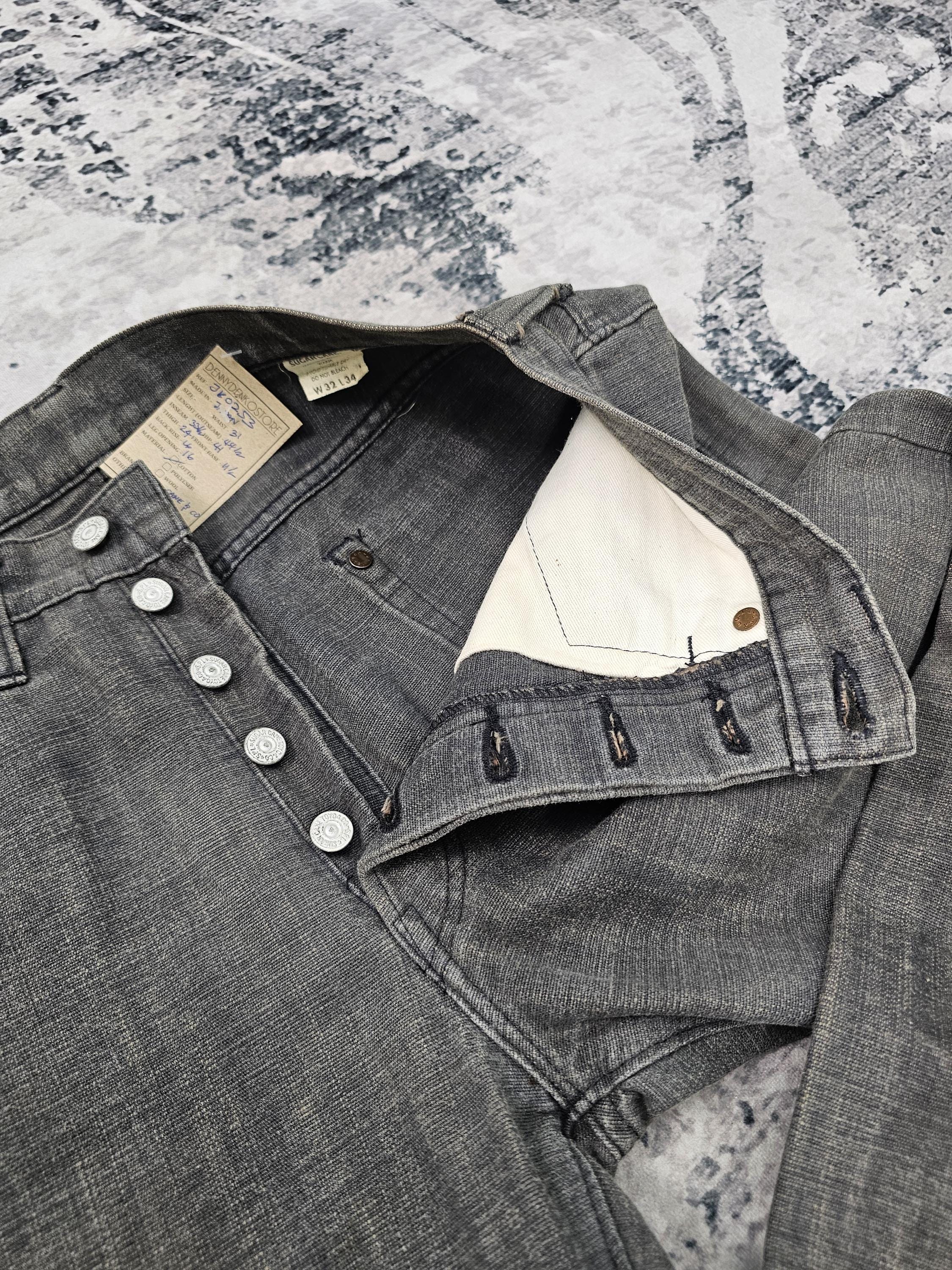 Vintage SUGAR CANE Straight Cut Light Black Jeans Sugar Cane Denim