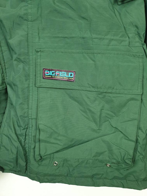 Vintage 90's BIG FIELD Fishing Wear Raincoat Jacket Big Field