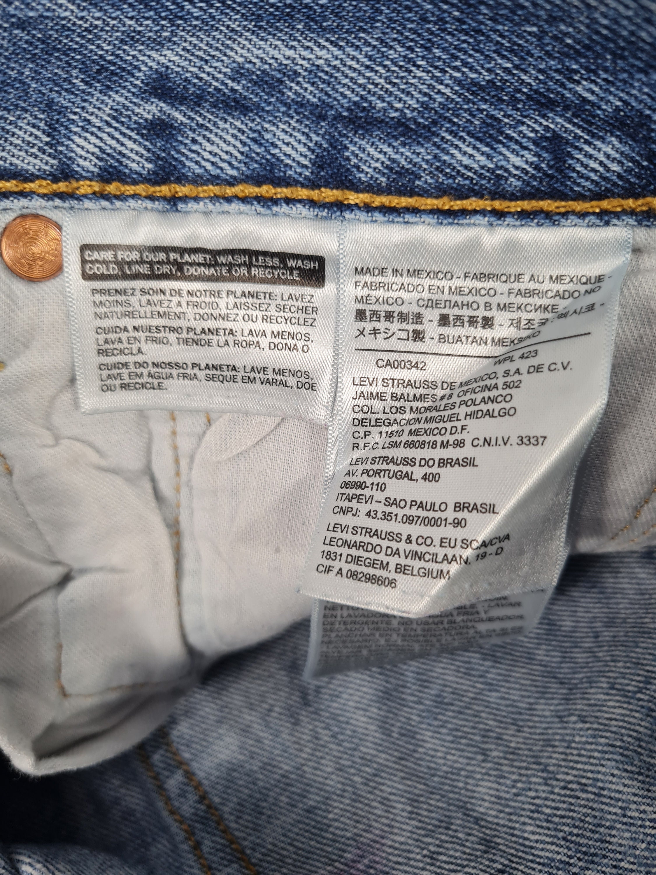 Vintage 90s Levi's 501 Sun Faded Levis Distressed Levis