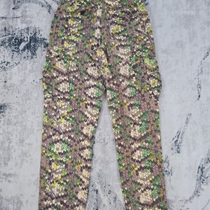 Vintage DIAMONDBACK CAMOUFLAGE Cargo Pants Diamonback Military Tactical Pants Outdoor Hunting Fishing Pants Camou Size 29x33  JB0084