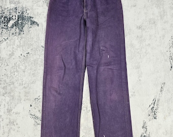 Vintage 90'S LEVIS 501 Purple Faded Jeans Vintage levis 501 Made In USA Jeans Size 28X29 L0512