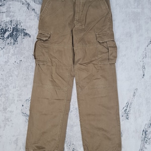 Japanese Brand OSH KOSH Classic  Cargo Multi Pocket Pant Hunting Osh Kosh Outdoor Pant Brown Size 33x31 Pants JB0072