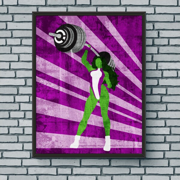 She Hulk Art Etsy