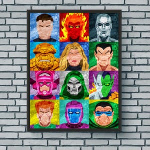 Fantastic Four Minimalism Print