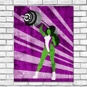 Minimalism Art - She-Hulk Print