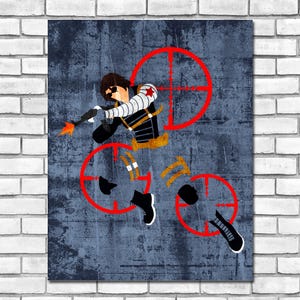 Minimalism Art - Winter Soldier Print