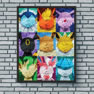 Eeveelution Inspired Collage Print (Version 2)