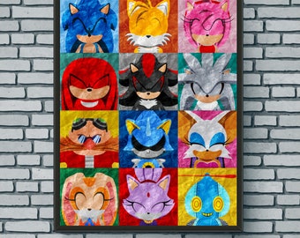Sonic Group Print