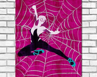 Minimalism Art - Spider-Gwen Print
