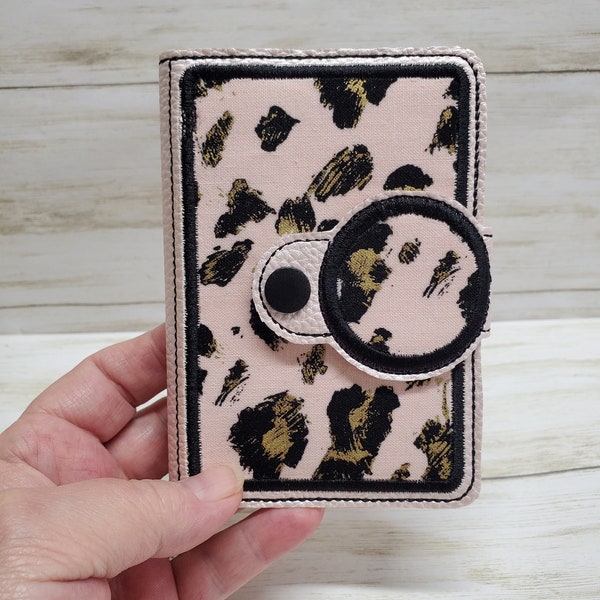 Mini Composition Notebook Cover, Leopard Print Planner, Small Purse Notebook, Field Notes Journal, Mini Purse Journal, Mini Pocket Notebook