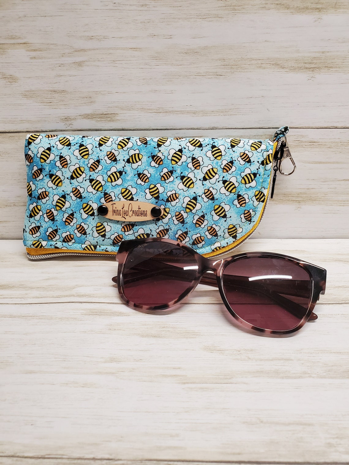 Zip Up Sunglass Case Padded Eyeglass Case Case For Etsy