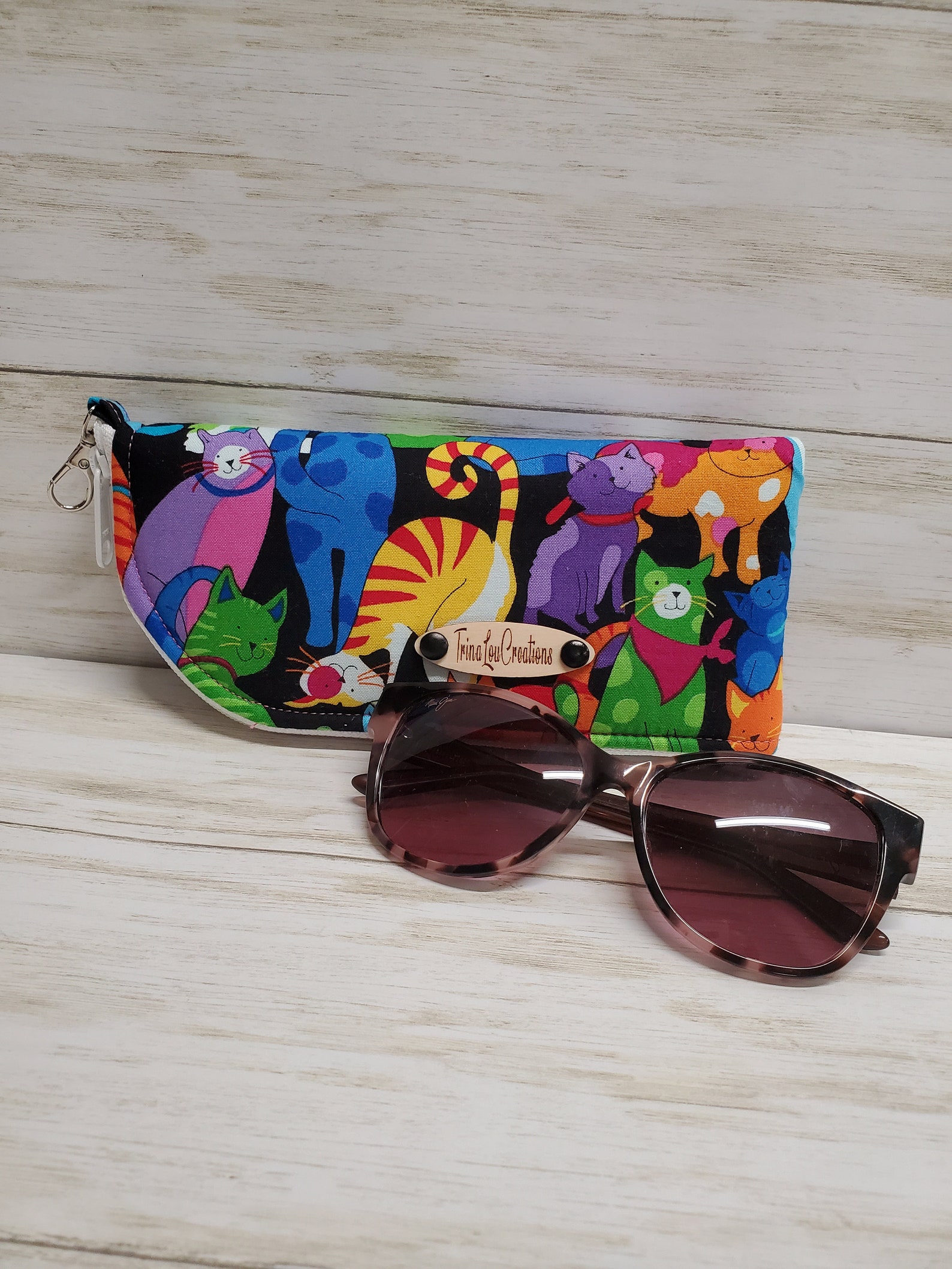 Zip Up Sunglass Case Padded Eyeglass Case Case For Etsy