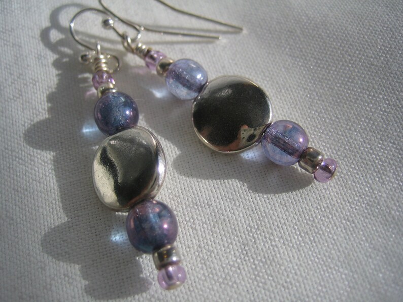 Amethyst Luster Earrings image 2