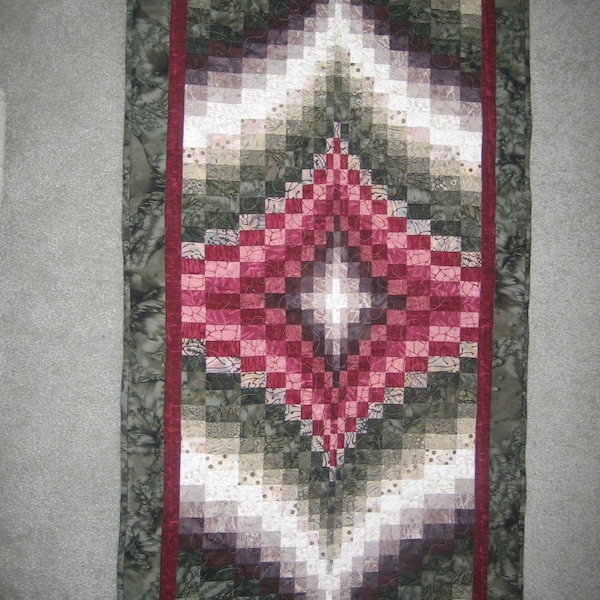 Quilted Batik Bargello Wall Hanging