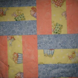 Baby Animals Quilt/Baby Boy Quilt/Baby Girl Quilt/Farm Animal Quilt/Baby Shower Gift/New Mom Gift/Baby Quilt/Train Baby Quilt/Animal Quilt